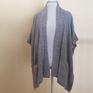 Banana Republic Gray half-sleeve cardigan.